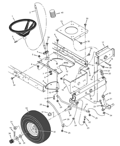 Part Location Diagram of 1001513601 Murray Wheel and Tire Assembly